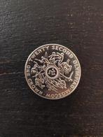1980 Isle of Man – One Crown – Moscow Olympics zilver, Ophalen of Verzenden