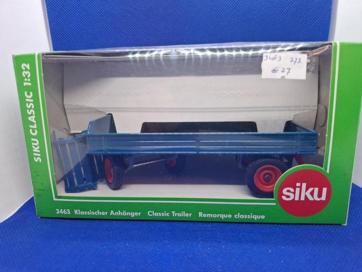 SIKU 3463 Klassieke Trekker aanhanger, Hobby en Vrije tijd, Modelauto's | 1:32, Zo goed als nieuw, Tractor of Landbouw, SIKU, Ophalen of Verzenden