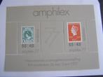 1977 Blok Amphilex zegels; NVPH 1141; ongevouwen / postfris, Postzegels en Munten, Na 1940, Ophalen of Verzenden, Postfris