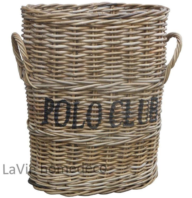 Mooie grote paraplumand Poloclub, Huis en Inrichting, Woonaccessoires | Schalen en Manden, Nieuw, Rechthoekig, Riet, Ophalen of Verzenden