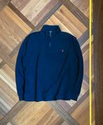Ralph Lauren Quarter Zip Trui – Donkerblauw – XL, Ophalen of Verzenden, Zo goed als nieuw, Maat 56/58 (XL), Blauw