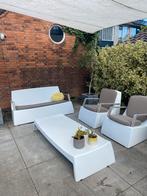 Prachtig tuinset nerk one to sit incl kussens, 5 zitplaatsen, Kunststof, Bank, Ophalen of Verzenden