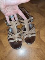 Timberland Earthkeepers leren teensandalen maat 41, Bruin, Zo goed als nieuw, Timberland, Sandalen of Muiltjes