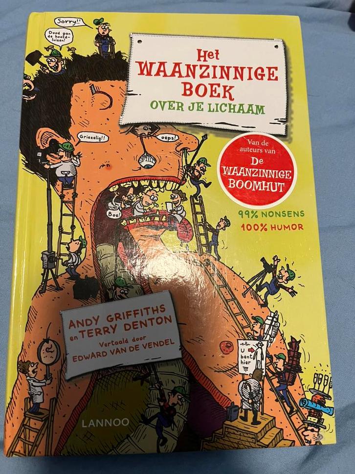 Terry Denton - Het waanzinnige boek over je lichaam, Boeken, Kinderboeken | Jeugd | 10 tot 12 jaar, Zo goed als nieuw, Ophalen of Verzenden