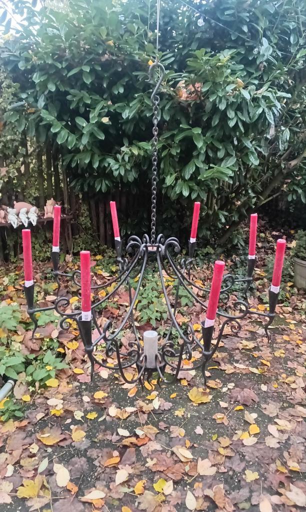 Vintage Kasteel Kroonluchter - Zeer Groot!, Huis en Inrichting, Lampen | Kroonluchters, Gebruikt, Metaal, Ophalen of Verzenden