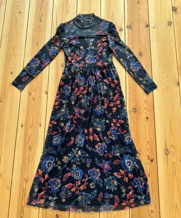 Taifun Jurk Maxi - Zwart bloemen - Maat 38 / Medium beschikbaar voor biedingen