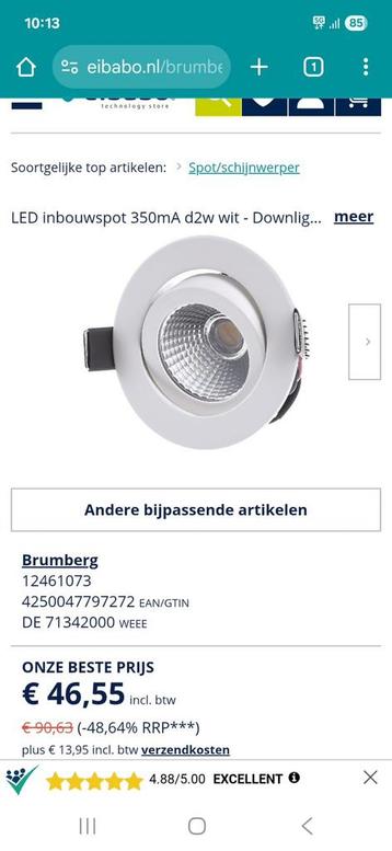 Partij Brumberg verlichting – wandlampjes & plafondspots beschikbaar voor biedingen
