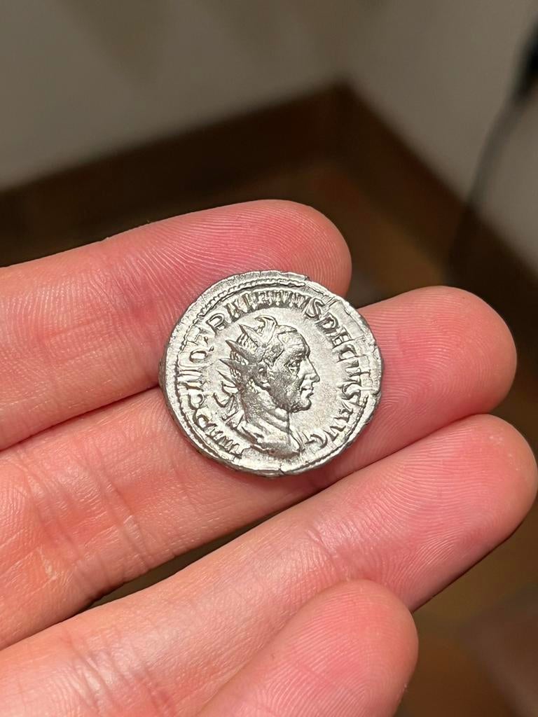 Romeinse Antoninianus Trajan Decius Pannonia, Ophalen of Verzenden, Italië