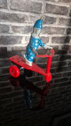 Vintage Roli Zoli Blikken Clown op Scooter, Ophalen of Verzenden