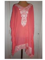 strandblouse / tuniek     maat: one size, Kleding | Dames, Grote Maten, Verzenden, Zo goed als nieuw, Rood, Blouse of Tuniek