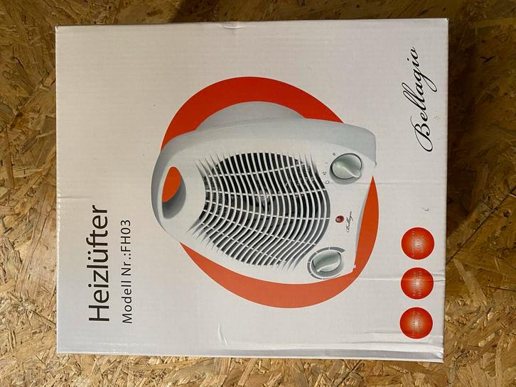 Bellagio Heizlüfter FH03 - Nieuw in doos!, Huis en Inrichting, Kachels, Nieuw, Vrijstaand, Overige soorten, Elektrisch, Ophalen