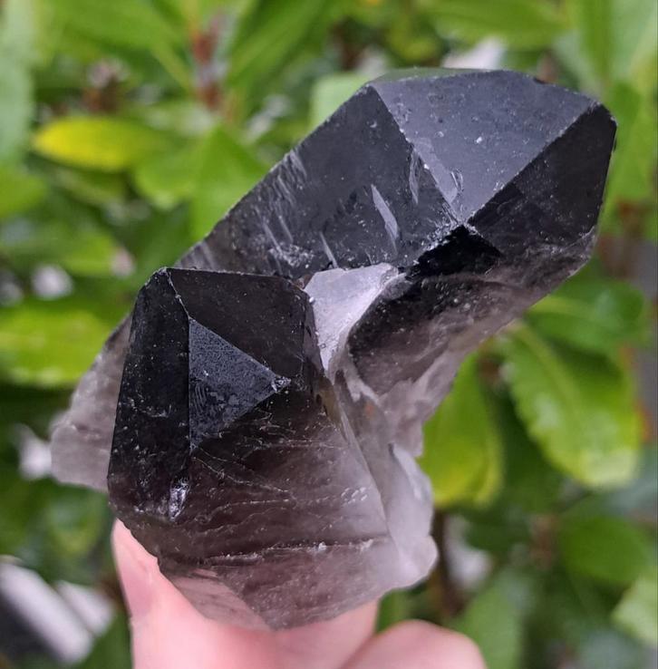 Gave Rookkwarts dubbele punt edelsteen kristal edelstenen, Verzamelen, Mineralen en Fossielen, Ophalen of Verzenden