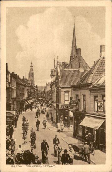 Breda Ginneken straat militair st 1940 zeer levendig  beschikbaar voor biedingen