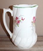 antieke water kan met rozendecor - Nimy, Antiek en Kunst, Antiek | Servies los, Ophalen of Verzenden