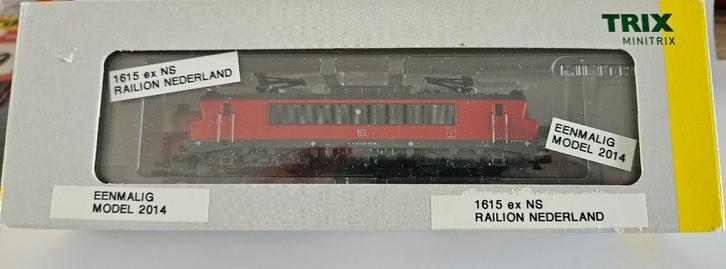 N-spoor "Zandvoort"Railion 1615 ex NS, Trix 16002,1malig2014, Hobby en Vrije tijd, Modeltreinen | N-Spoor, Zo goed als nieuw, Locomotief