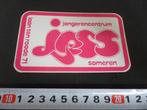 sticker someren jongerencentrum JESS logo roze, Ophalen, Zo goed als nieuw, Bedrijf of Vereniging