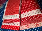 Katoenen lappen stof pakket ROOD, Hobby en Vrije tijd, Stoffen en Lappen, 120 cm of meer, Ophalen of Verzenden, Zo goed als nieuw
