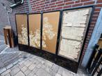 Japans Kamerscherm met Verborgen Chinese Studentenlijst, Huis en Inrichting, Woonaccessoires | Kamerschermen, Vintage, Vintage