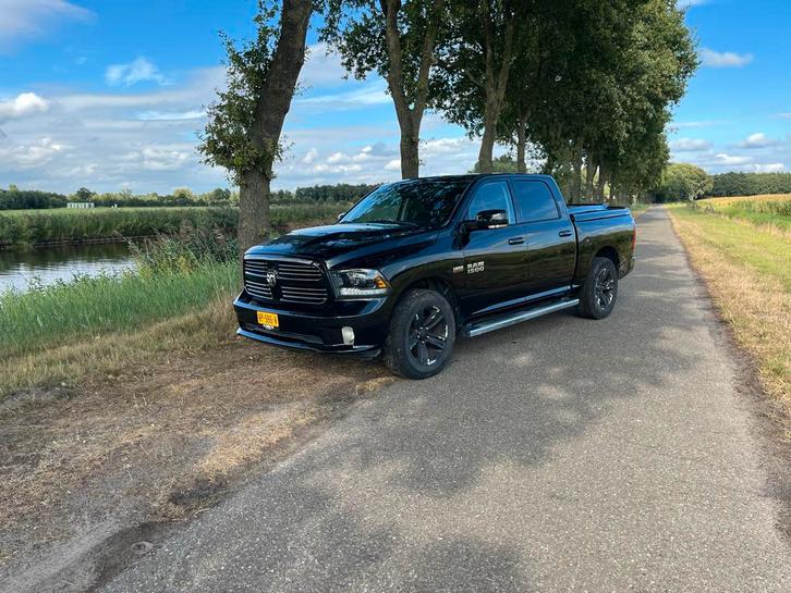 Dodge RAM 2015, Auto's, Bestelauto's, Dodge, LPG, Automaat, Origineel Nederlands, Zwart, Zwart, Leder, Vierwielaandrijving, BTW verrekenbaar