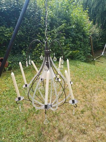 Kroonluchter met kaarsen en met lamp beschikbaar voor biedingen
