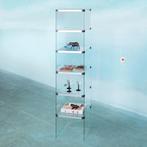 Minimalist design vitrinekast l ghost wandmeubel 80s, Met plank(en), Gebruikt, Ophalen of Verzenden, Glas
