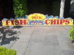 Origineel Engels Fish and Chips Reclamebord Mancave, Verzamelen, Merken en Reclamevoorwerpen, Ophalen, Zo goed als nieuw, Reclamebord
