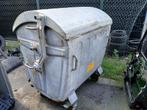 Stalen Rolcontainer - Afval container ijzer, Gebruikt, 40 liter of meer, Ophalen of Verzenden, Metaal