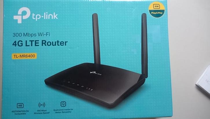 TP-Link TL-MR6400 4G LTE SIM kaart router, Computers en Software, Routers en Modems, Zo goed als nieuw, Router met modem, Ophalen of Verzenden