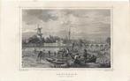 1863 - Amsterdam - de Amstel-Yachtclub, Antiek en Kunst, Kunst | Etsen en Gravures, Ophalen of Verzenden