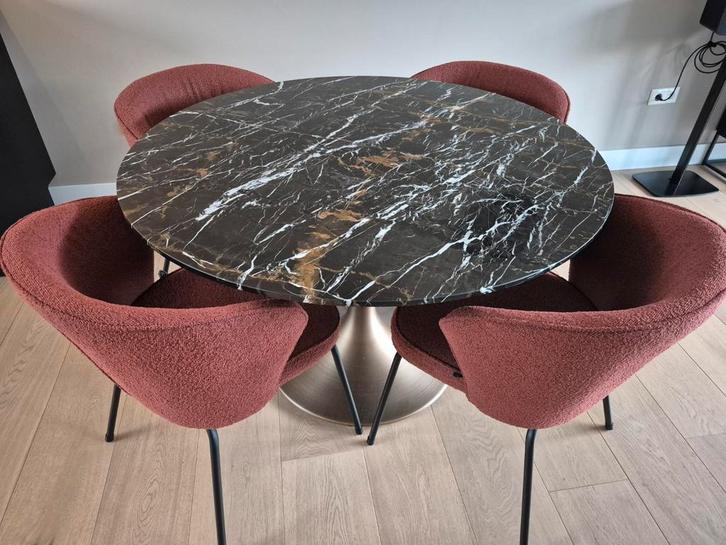 Complete Eetkamerset of los te koop. Incl. Lamp, Huis en Inrichting, Complete eetkamers, Zo goed als nieuw, 4 tot 6 stoelen, Ophalen