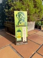 Oude jagermeister reclame bordje thermometer geen emaille, Ophalen of Verzenden, Gebruikt, Reclamebord