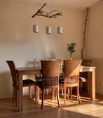 Teak eettafel 180 x 90 voor kerst, Ophalen, Teakhout, 50 tot 100 cm, Zo goed als nieuw