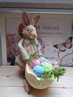 Konijn met kar. Stro., Ophalen of Verzenden