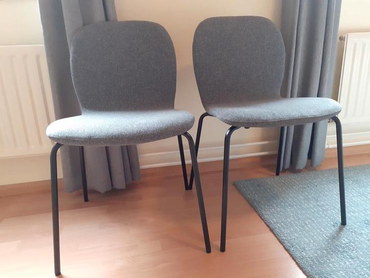 2 eetkamerstoelen Ikea Karlpetter, Huis en Inrichting, Stoelen, Gebruikt, Drie, Stof, Ophalen