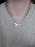 Sofia naamketting 925 sterling zilver, Ophalen of Verzenden, Zo goed als nieuw, Zilver, Zilver