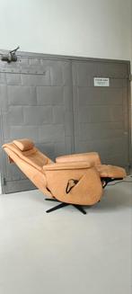Relax fauteuil meubelzorg amper gebruikt Microleder Cognac., Onbekend, Ophalen of Verzenden, Zo goed als nieuw, Onbekend@onbekend.nl