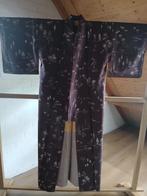 Traditionele Japanse Kimono perple temple, Antiek en Kunst, Ophalen of Verzenden