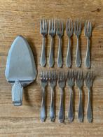 12 Vintage Gero Zilmeta 763 gebaksvorkjes + taartschep, Antiek en Kunst, Ophalen of Verzenden