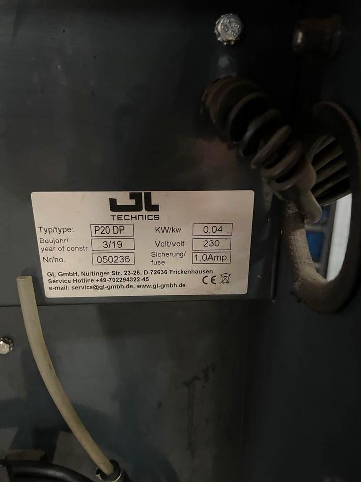 Remvloeistof Ontluchter - JL Technics P20 DP, Witgoed en Apparatuur, Onderdelen en Toebehoren, Gebruikt, Ophalen