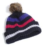 Esprit muts met pompon en sjaal zwart roos paars 140-146, 134 t/m 140, Nieuw, Ophalen of Verzenden, Esprit