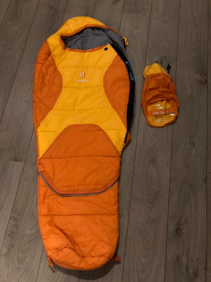 Deuter Little Star EXP slaapzak, Caravans en Kamperen, Slaapzakken, Zo goed als nieuw, Ophalen of Verzenden