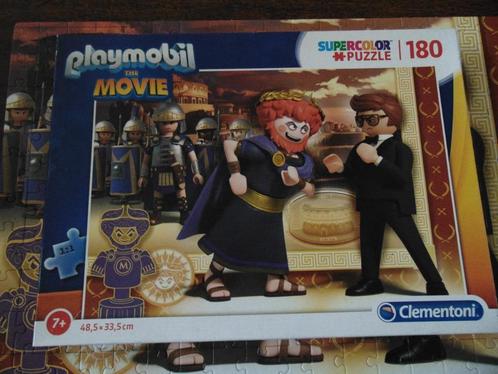 Puzzel Playmobil Movie 180 stukken, Kinderen en Baby's, Speelgoed | Kinderpuzzels, Zo goed als nieuw, 6 jaar of ouder, Meer dan 50 stukjes