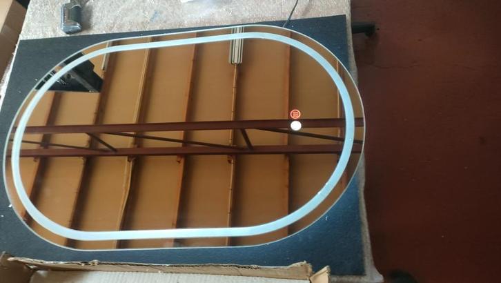 Spiegel, 50x80cm, Met Verlichting en Verwarming, Huis en Inrichting, Woonaccessoires | Spiegels, Nieuw, 50 tot 75 cm, Minder dan 100 cm