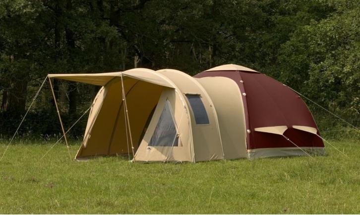 Opblaasbare Wilderness tent (Karsten kwaliteit!), Caravans en Kamperen, Tenten, tot en met 4, Zo goed als nieuw, Ophalen