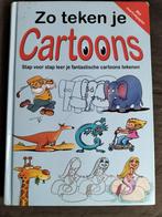 Zo teken je Cartoons / stap voor stap leren tekenen, Ophalen of Verzenden, Zo goed als nieuw, Tekenen en Schilderen, Geschikt voor kinderen
