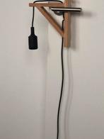1 Hanglamp en 3 wandlampjes., Zo goed als nieuw, Minder dan 100 cm, Hout, Ophalen