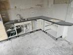 Mooi granieten aanrechtblad in 2 delen, Ophalen, Zo goed als nieuw, 200 cm of meer, Minder dan 100 cm