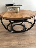 Mango massieve salon / bijzettafel, 50 tot 100 cm, Rond, Ophalen of Verzenden, Zo goed als nieuw