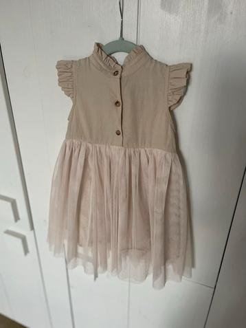 Donsje Zomerjurk Zandkleur Tule Rok - Maat 4-5 Jaar beschikbaar voor biedingen