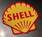 SHELL logo  schelp  - retro sticker  voor benzinepomp, Verzamelen, Ophalen of Verzenden, Zo goed als nieuw, Auto's